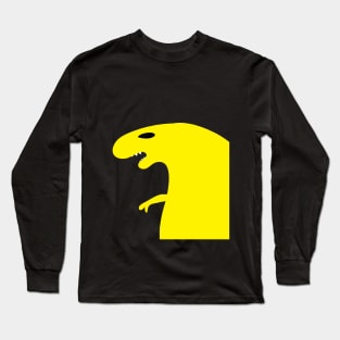 yellow t-rex Long Sleeve T-Shirt